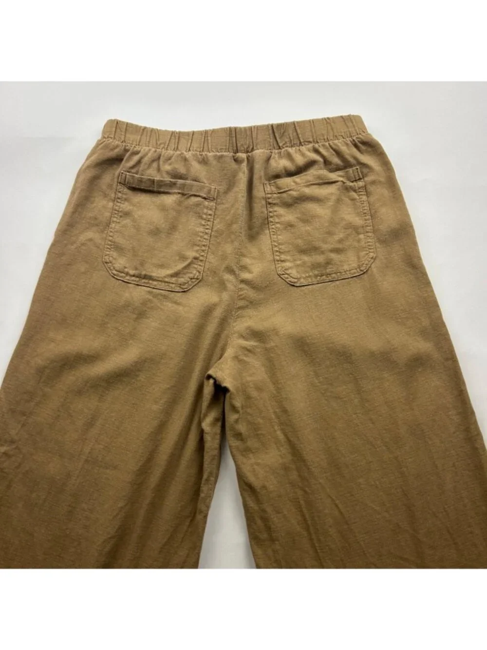 Splendid Pecan Brown Linen Blend Wide Leg Lounge Pant XS